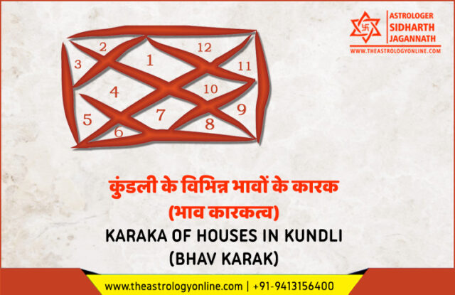 कुंडली के विभिन्न भावों के कारक (भाव कारकत्व) | Karaka of houses in Kundli (Bhav Karak)