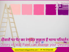 दीवारों पर पेंट का रंग कर सकता है भाग्य परिवर्तन | Colors of Wall Paint can change your Destiny