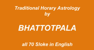 vedic horary by Bhattotpala all 70 shloka in english
