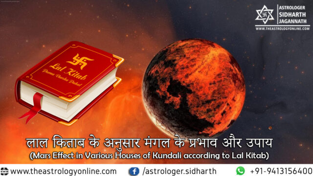 लाल किताब के अनुसार मंगल के प्रभाव और उपाय (Mars Effect in Various Houses of Kundali according to Lal Kitab)