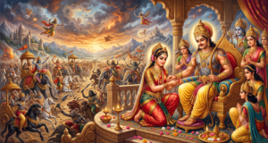रक्षाबंधन : रक्षा का सूत्र और रक्षा का वचन devasur sangram indra and shachi