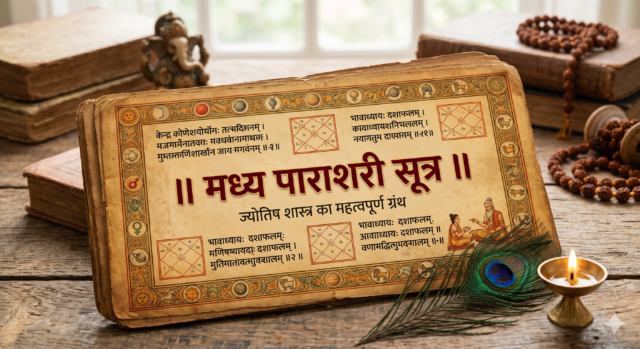 मध्‍य पाराशरीय सूत्र Madhya Parashari sutra