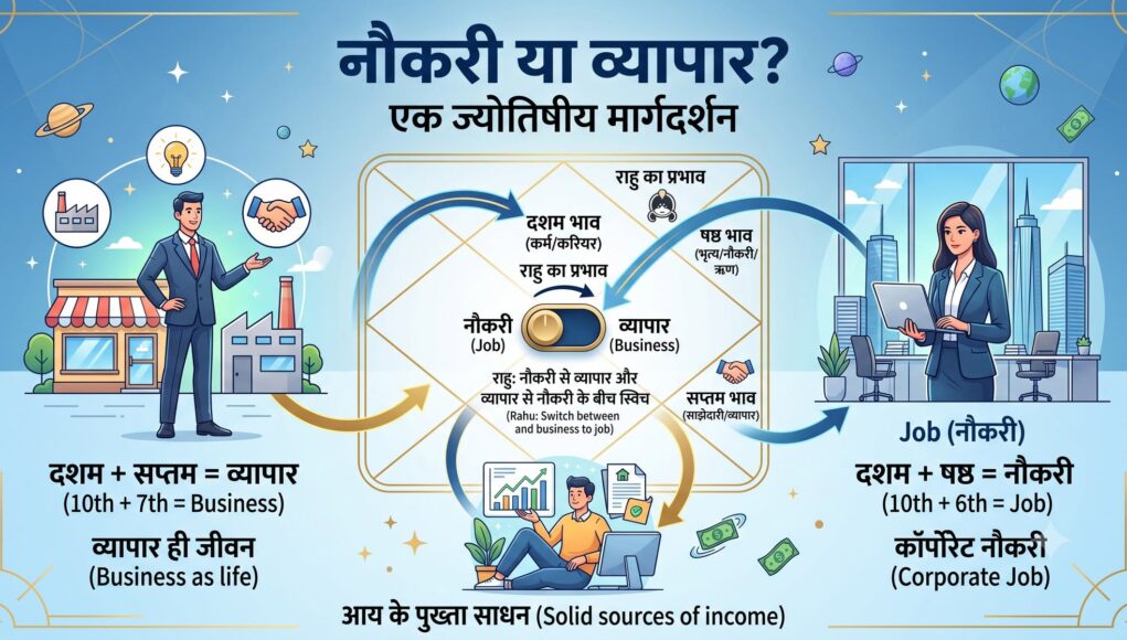 नौकरी या व्‍यापार