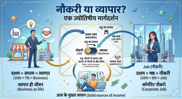 नौकरी या व्‍यापार