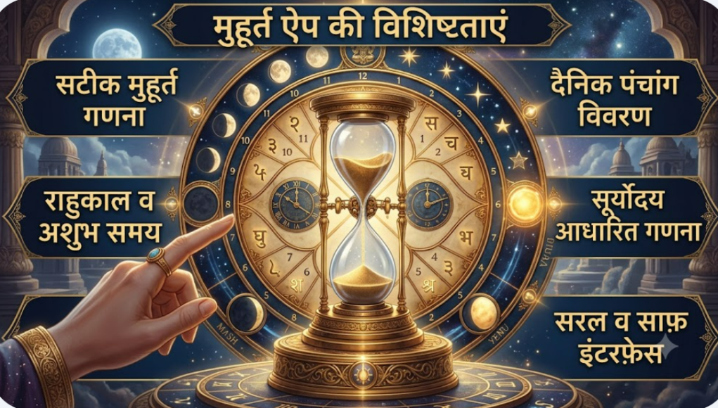 श्रीगणेश मुहूर्त अन्वेषक एवं पत्रिका एप्लिकेशन muhurt app