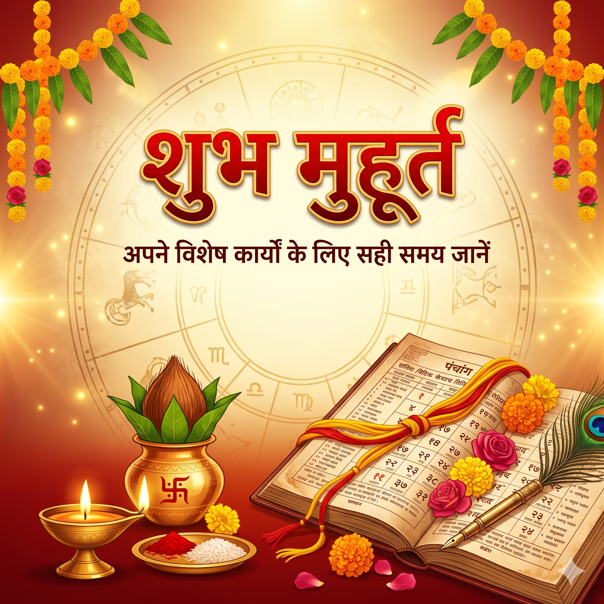 वैदिक मुहूर्त प्रणाली - शुभ समय व पंचांग गणना